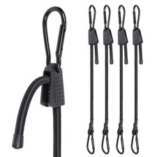 Adjustable Bungee Cords with Hook 36" Elastic Carabiner Bungee Cord Heavy Dut...