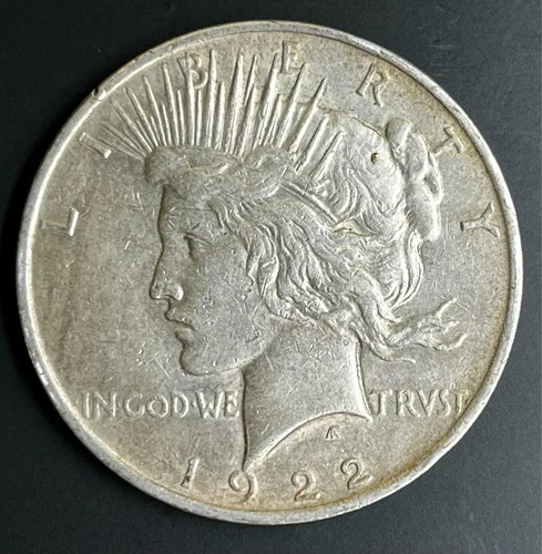 1922 Peace Silver Dollar XF+