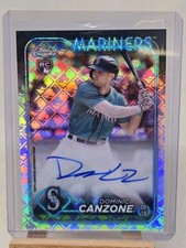 Dominic Canzone Auto 2024 Topps Chrome Logofractor Edition