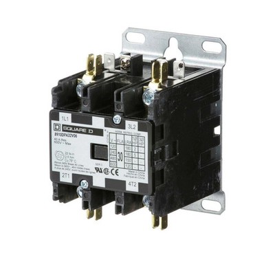 Square D 8910DPA32V06 Contactor 30A 2-Pole 600V 480V Coil NEW