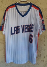 Las Vegas 51s 1986 New York Mets Throwback Wally Backman #6 Alien Jersey Size XL