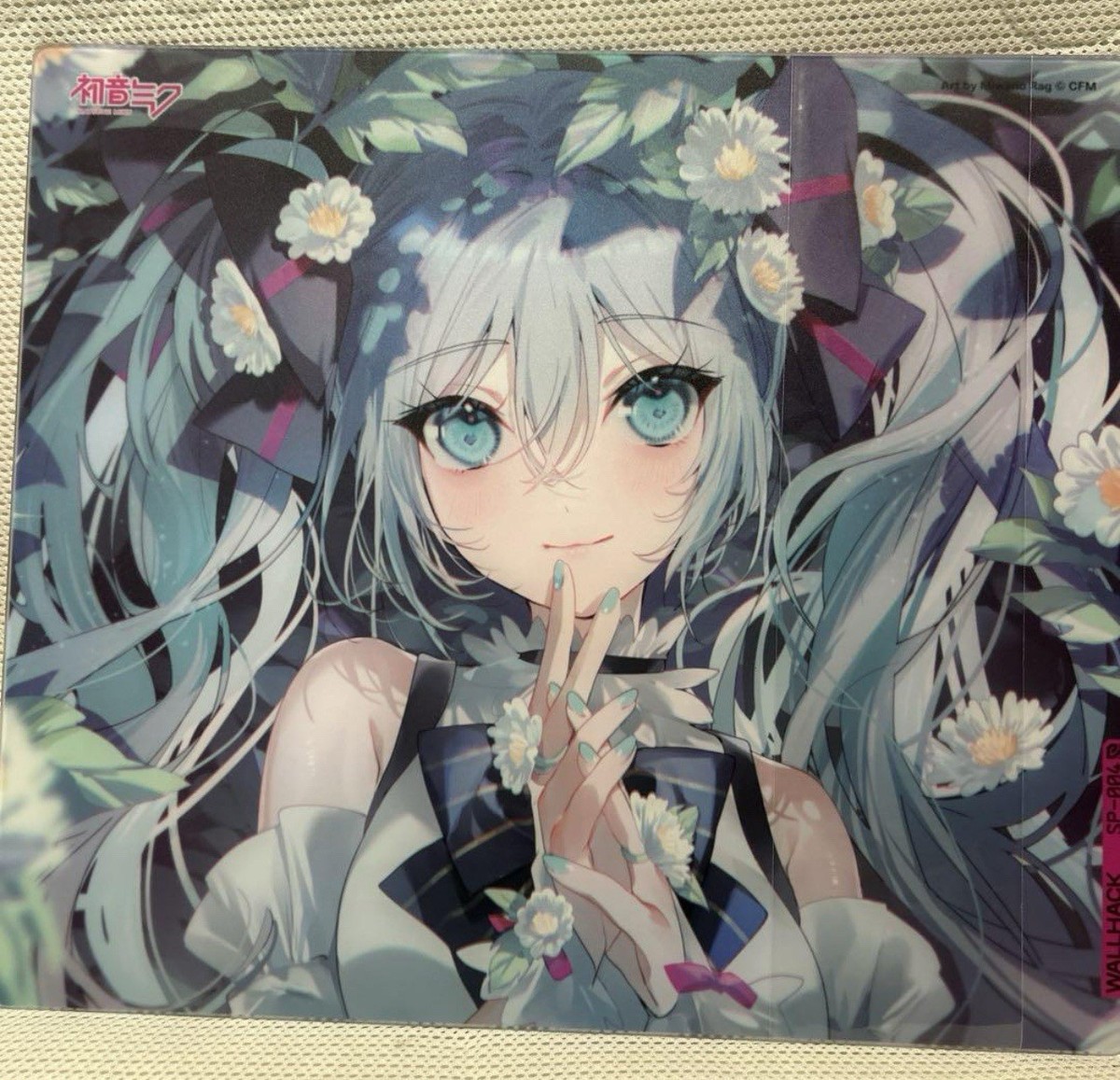 WALLHACK × 初音ミク SP-004 Hatsune Miku Wallhack SkyPAD SP-004 Hatsune Miku gaming mouse pad Glass
