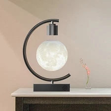 3D Magnetic Levitating Moon Lamp - Floating Night Light USB Table Decor
