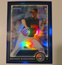 2010 Bowman Chrome Madison Bumgarner Rookie Card BDP9 Purple Refractor. rookie card picture