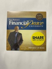 Dave Ramsey's Financial Peace University Preview CD-ROM  money pl NEW sealed 