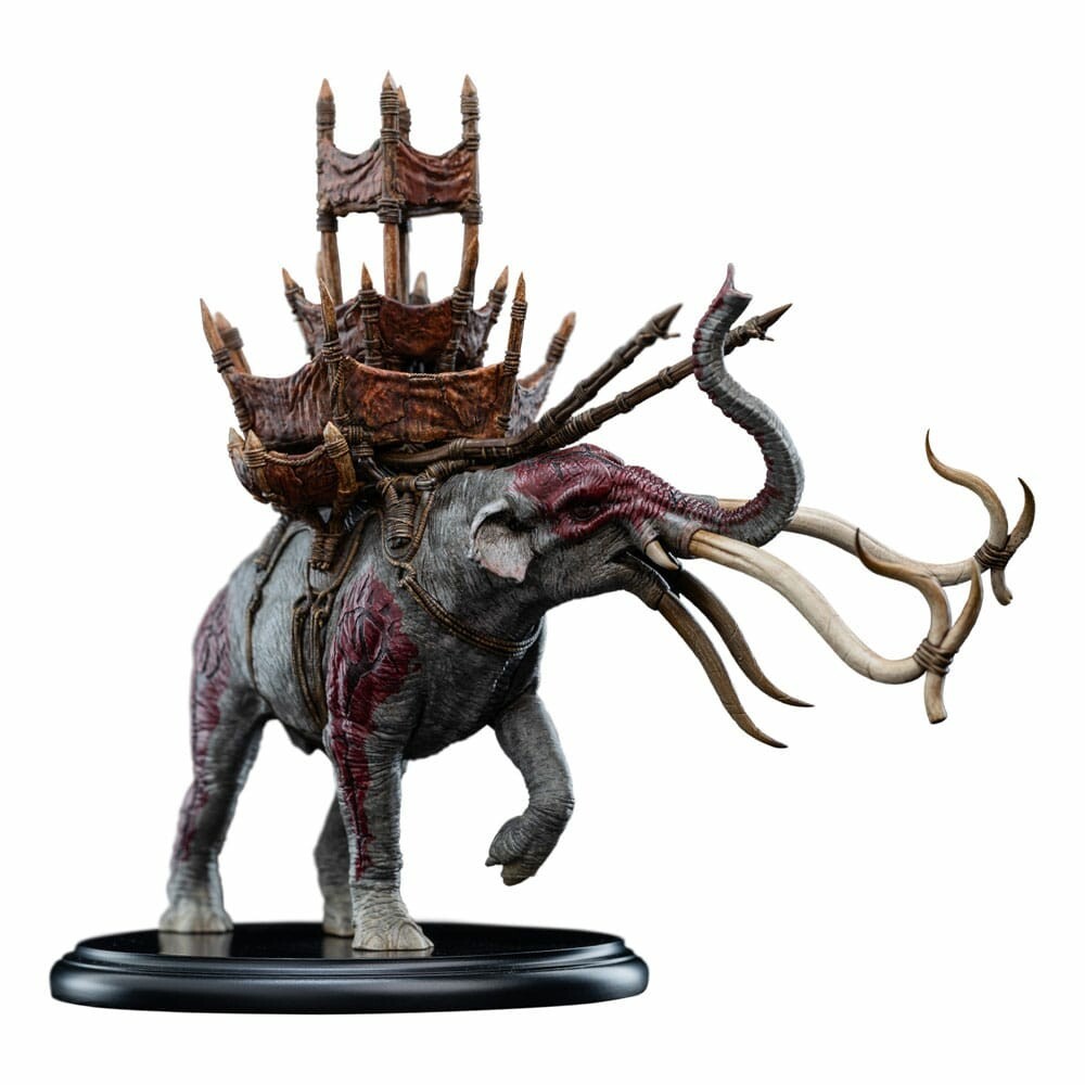 LORD OF THE RINGS - Mumak in Battle Mini Polystone Statue Weta