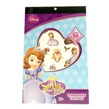 50 Children' Temporary Tattoos Disney Princess Sofia The First, Stocking Filler