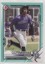 2021 Bowman Draft Aqua 156/199 Julio Carreras #BD-30 5i1