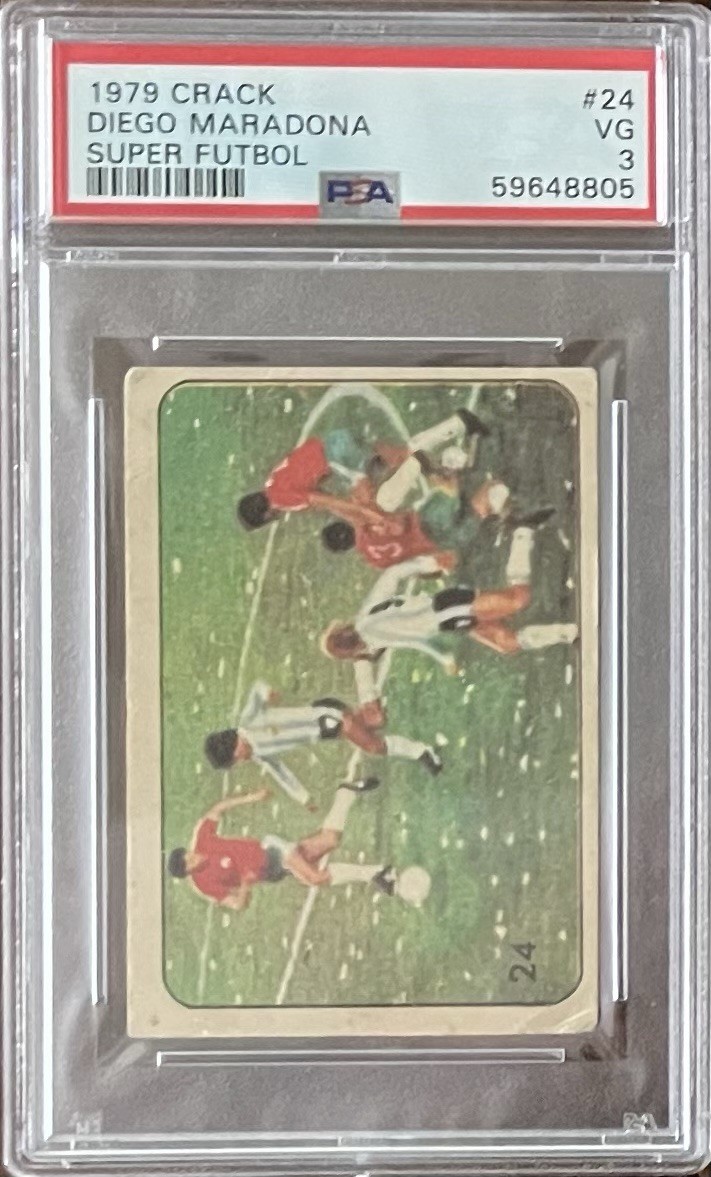 1979 Crack Super Futbol - Diego Maradona #24 PSA 3