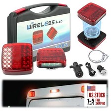 Wireless Trailer Lights Kit Magnetic, LED Wireless Tail Lights for Trailer 