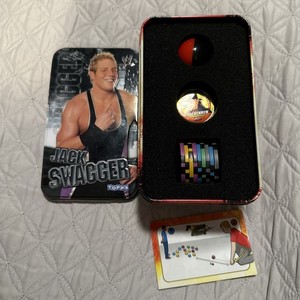 TOPPS Wrestling WWE CHIPZ Tin Box JACK SWAGER + undertaker, gold, and nine other