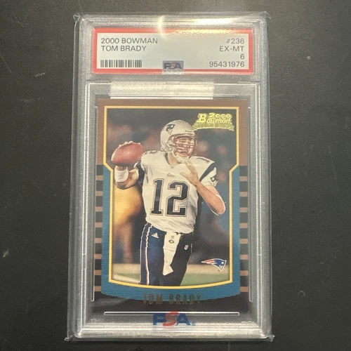2000 Bowman Tom Brady PSA 6 Rookie