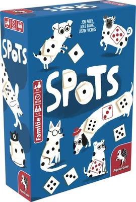 Spots, 13 cm x 5 cm x 18 cm, Weiß/Schwarz/Blau - Bild 1 von 4