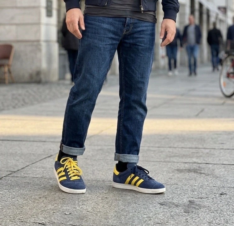 Arsenal FC x adidas Gazelle Collegiate Navy Tribe Yellow for Sale