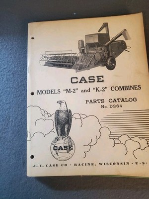 E13 Case M-2 & K-2 Combine Parts Catalog Manual Book  3-55 No. D264 ORIGINAL!