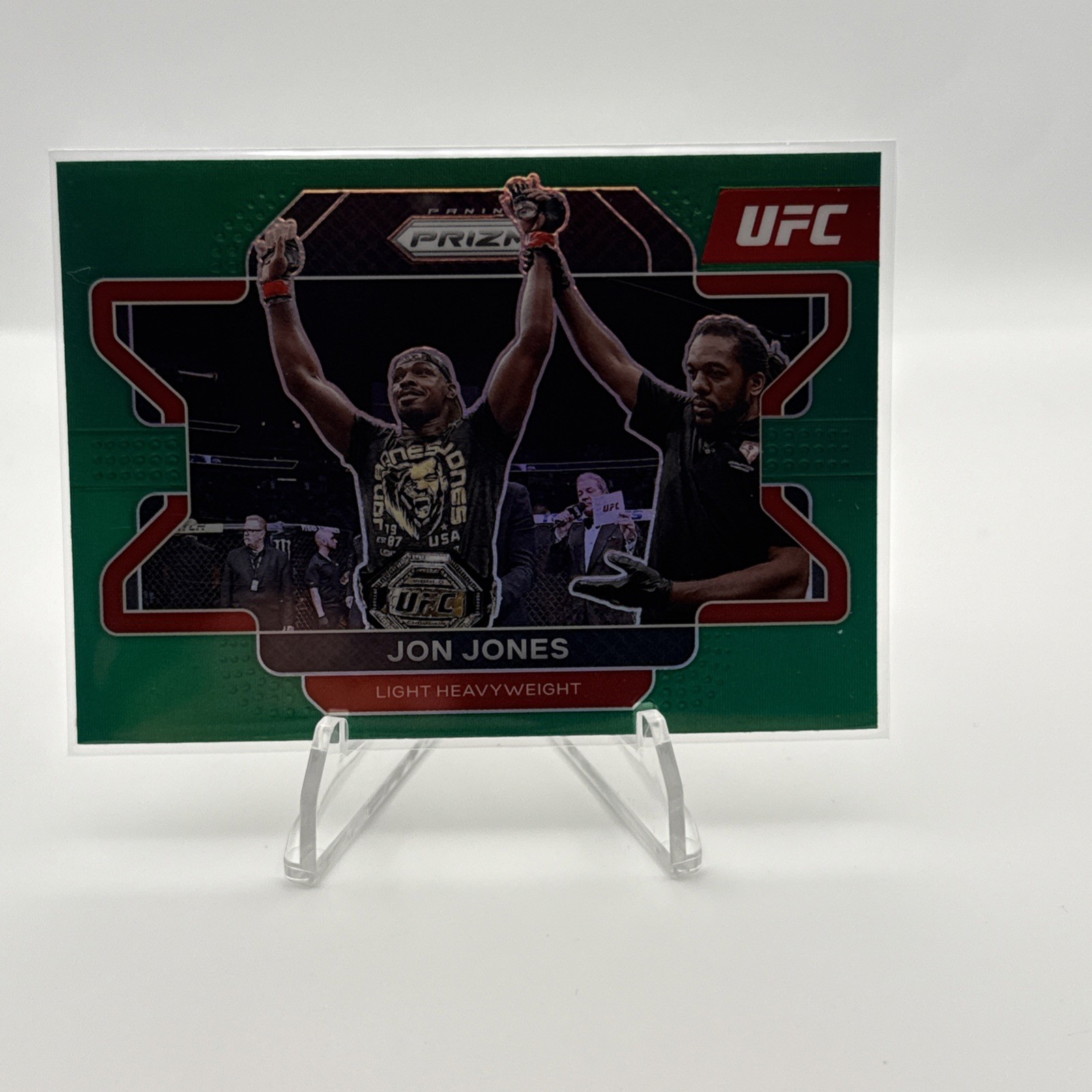 2022 Panini Prizm UFC - Jon Jones #4 Green Prizm
