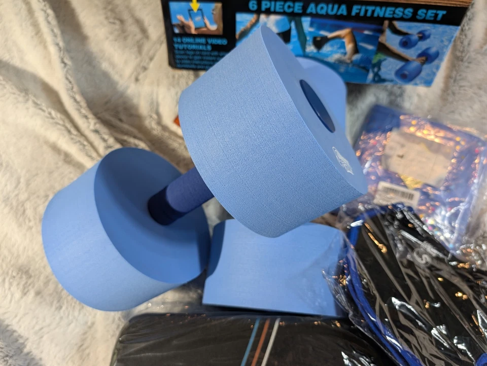 Sunlite Sports 6 件套水上健身套装泳池水上治疗和 90 厘米游泳圈美国 — 第 2/4 张图片