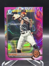 2022 Bowman - Chrome Prospects Marco Luciano #BCP-7 Fuchsia Lava Refractor /199