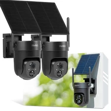 Vicohome 2QB 2K AI Solar Security Camera Wireless Outdoor, Battery Powered Ca...