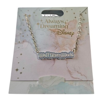 2026 Walt Disney World Parks Logo Always Dreaming Necklace - Gold Toned
