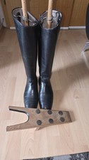    Ladies riding boots vintage including shoe trees size 41 leather black  