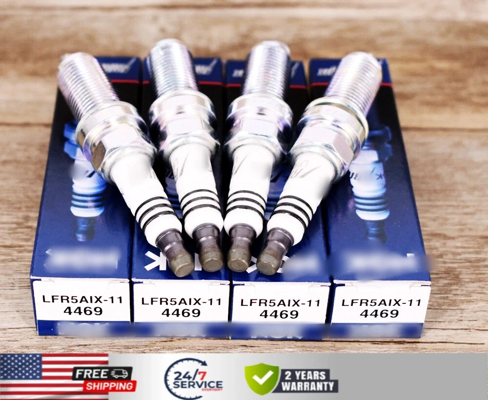 4X LFR5AIX11 Iridium IX Spark Plugs 4469 Fits For Hyundai Nissan Infiniti Yamaha