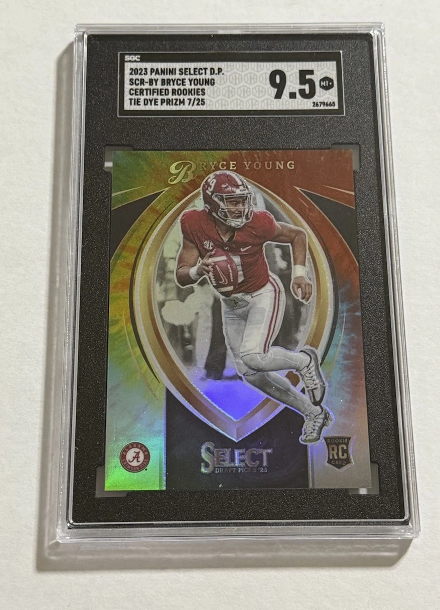 Bryce Young Panini Select Draft Picks Select Certified Rookies #SCRBY Tie-Dye Prizm