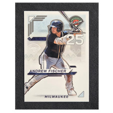 Andrew Fischer 2025 Panini Prospect Edition #114 Holo Ticket Silver Brewers