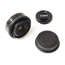 Canon EF 40mm f/2.8 STM Pancake Lens Auto & Manual Focus DSLR Camera Accessory