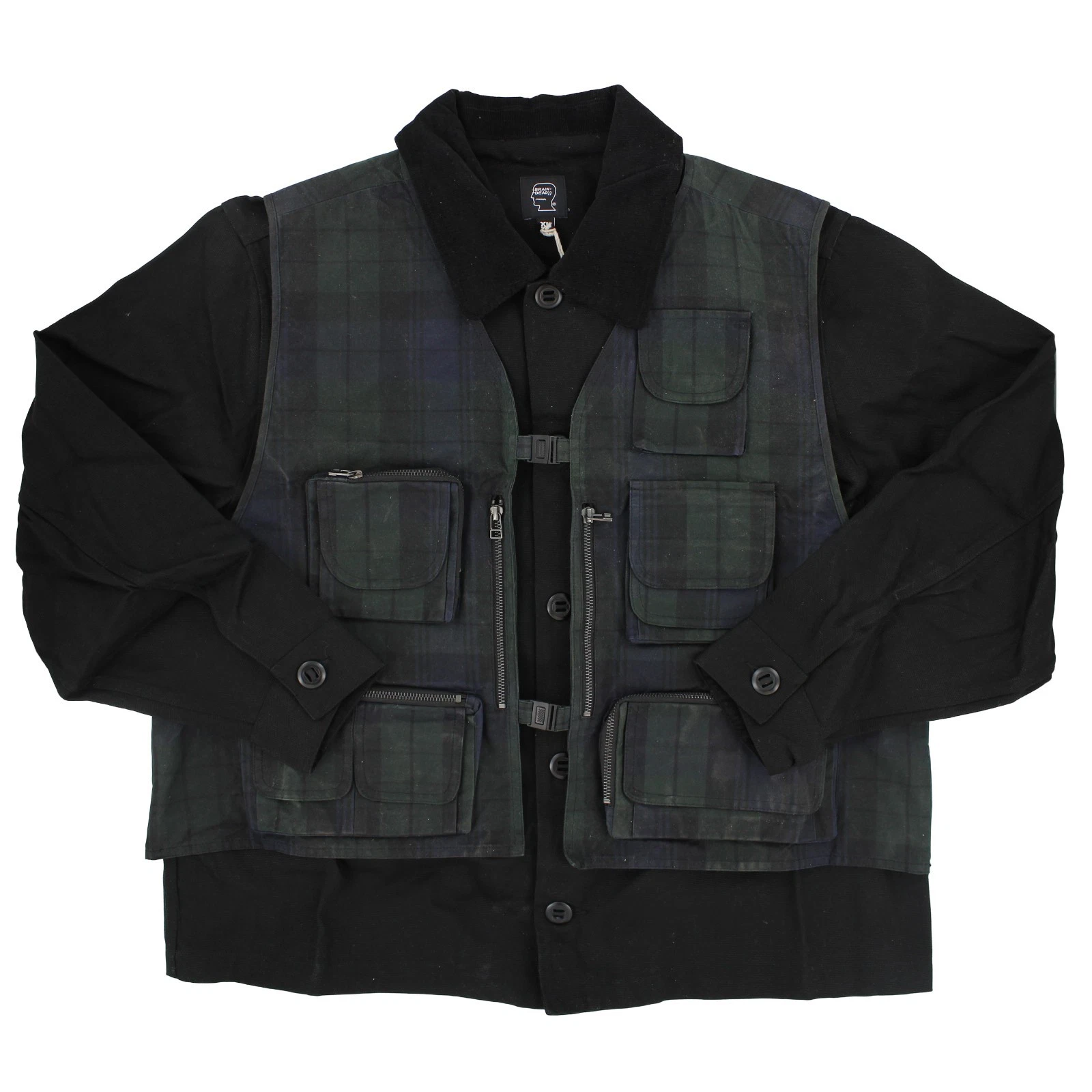 Brain Dead Utility Jacket, Men's Duck Tolling Retriever Heavyweight Jacket Black - product detail image 1