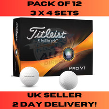 Titleist Pro V1 Golf Balls - 12 Balls Total  - 3 x 4 Packs - Brand New Boxed UK