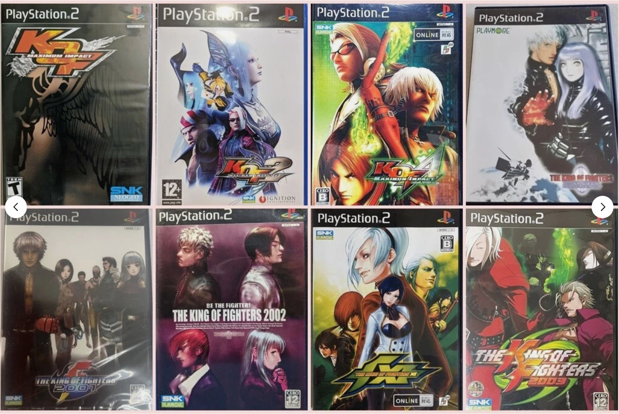 The King Of Fighters XI Maximum Impact 2000 2001 2002 2003 8games set PS2 KOF