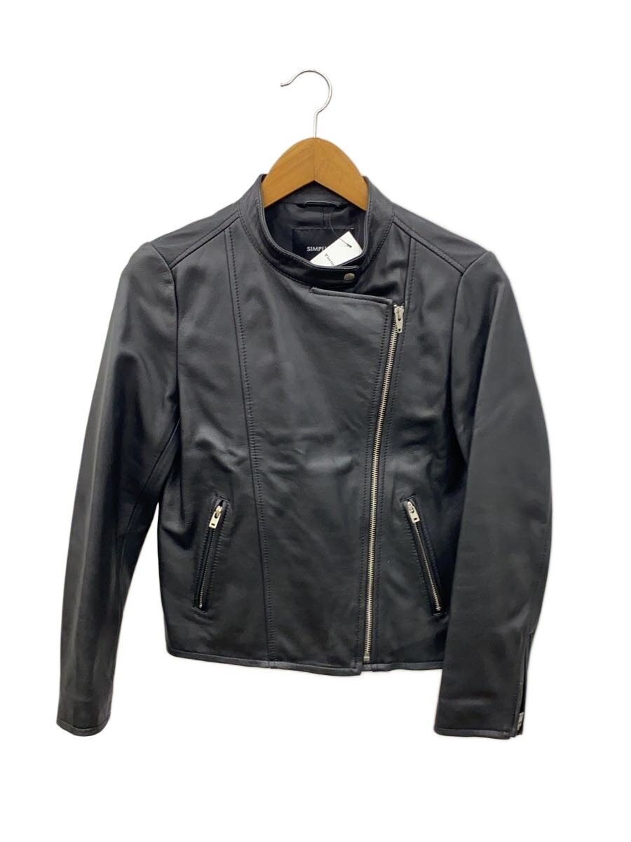 Simplicite Single Rider Jacket/S/Sheep Leather/Blk 3566