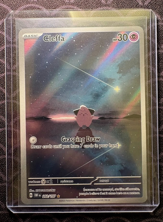 Cleffa 2023 Scarlet & Violet: Obsidian Flames #202/197 Illustration Rare  Price Guide - Sports Card Investor