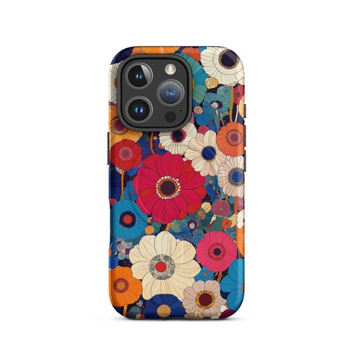 Matte Multicolor Floral Artwork MagSafe® Tough Case for iPhone® - Picture 12 of 13