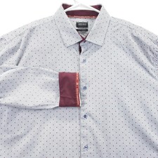 Buffalo David Bitton Shirt Mens XL Slim Stretch Button Up Long Sleeve