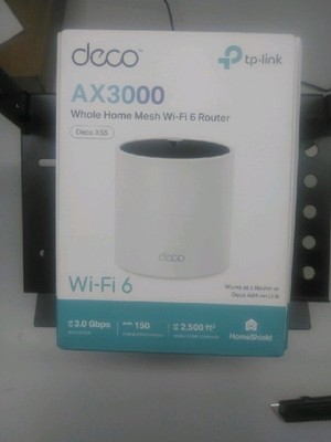 TP-Link Deco X55 AX3000 Wi-Fi 6 Router White 802.11ac Dual-Band 3 Gigabit Ports