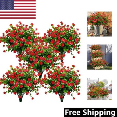 Realistic Artificial Red Eucalyptus Flowers - Perfect for Indoor and Outdoor Use