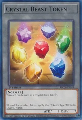 Crystal Beast Token - SDCB-EN049 - Common - 1st Edition - Damaged
