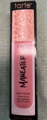 Tarte PINK Maneater Satin Blush Cheek Plump Full Size 0.27 fl oz NIB!