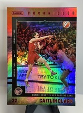2025 Panini Caitlin Clark Chronicled Red Foil #39 Indiana Fever WNBA