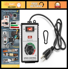Variable AC Motor Speed Controller 100V-120V 15A Max, Fan Speed Regulator, LED D
