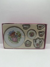 Two Miniature Porcelain Tea Sets 10 Pieces Each New In Box