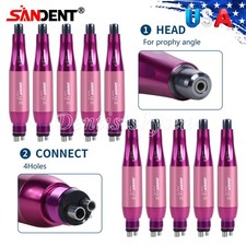 1-10 Dental Hygiene Prophy Handpiece Air Motor 4Holes 4:1 Nose Cone 360 Swivel