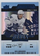 2022-23 Credentials Debut Ticket Access Blue 91/99 Nicholas Abruzzese Nick 1fj7