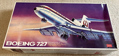 Nitto Kagaku Boeing 727-200 1/100 Scale Passenger Plane Kit 150-500 (1969)