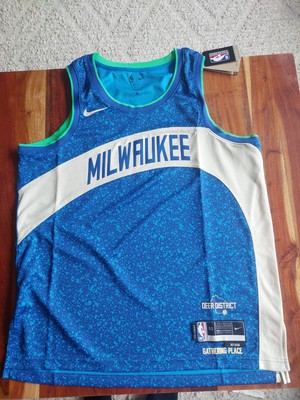 NBA Trikot Milwaukee Bucks Trikot/Jersey City Edition Dri-Fit XL(52) Swingman