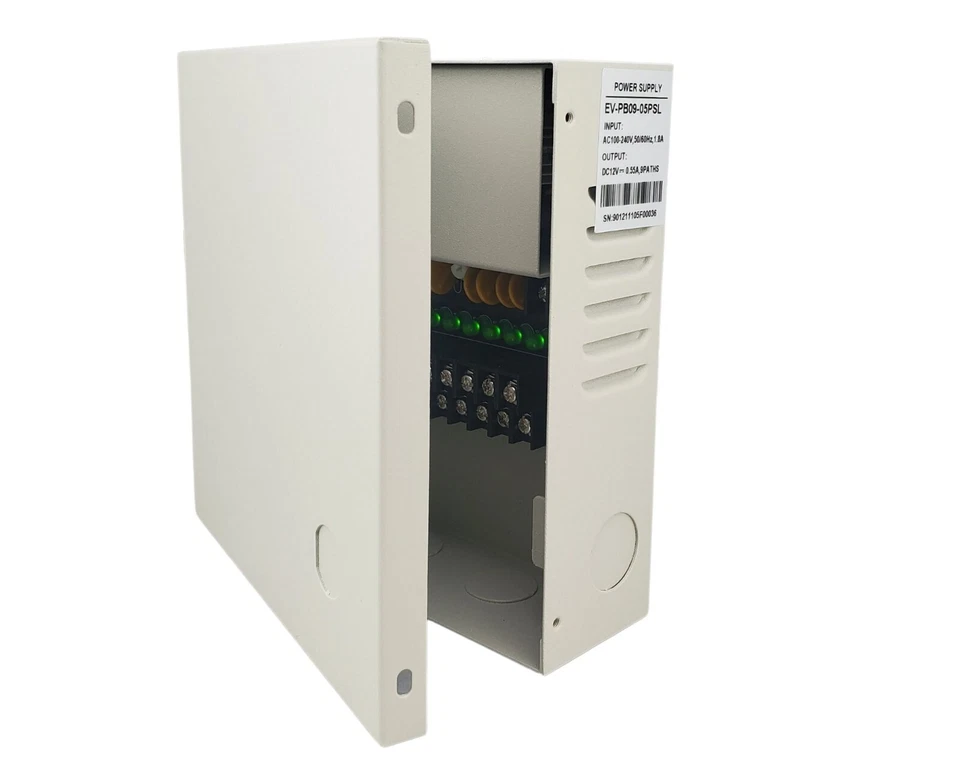 9 Channel DC 12V 5 Amper 5A CCTV Security Camera Power Supply Distribution Box - Image 2 of 4