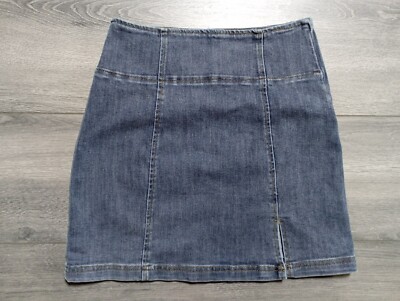 Emory Park Skirt Adult Small Denim Short Mini Slit Summer Womens
