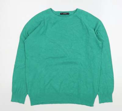 Dunnes Stores Damen Pullover grün Rundhals Viskosemischung Größe M